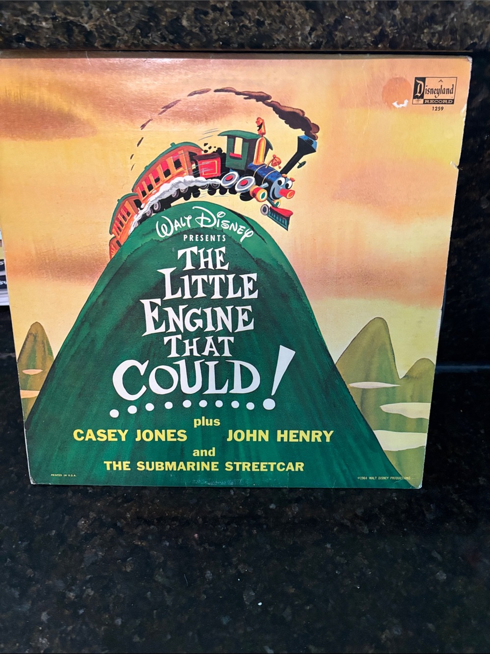 Walt Disney "The Little Engine That Could" Vintage Vinyl Album - 1964